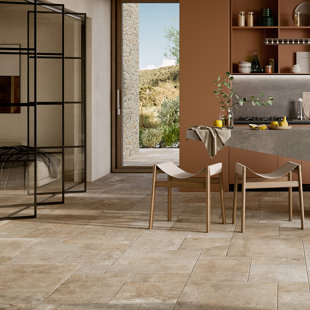 ENCORE SURFACES Windsor Versailles Pattern Travertine Look Porcelain Tile
