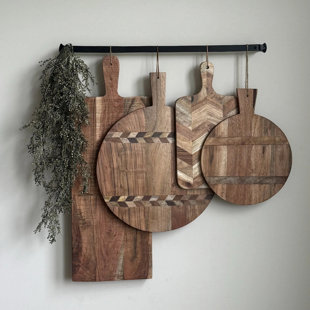 MEANS4MODES "sarge" - Serving Board Collection 4 Set - Organic Wall Decor (Set of 4)
