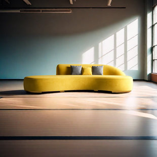 GEMEZO Light Luxury Fashion Leisure Large Sofa 133.8'' Upholstered Sofa