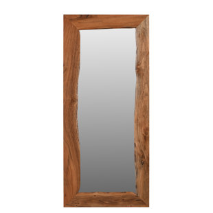 TARAN DESIGNS 72" Live Edge Solid Wood Accent Mirror