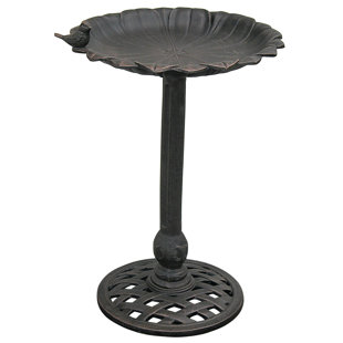 INNOVA HEARTH AND HOME Metal Pedestal Birdbath