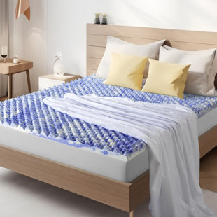 HANGZHOU TOMU E-COMMERCE CO., LTD. 2" Reversing Purple Gel Memory Foam Mattress Topper with waterproof mattress protector