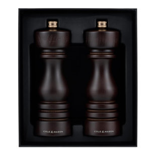 Cole & Mason London Chocolate Wood Salt & Pepper Mill Set