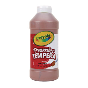 CRAYOLA LLC Premier Tempera Paint, Brown, 16 Ounces