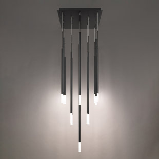 DWELED Viggo Square 13 - Light Black LED Cluster Pendant