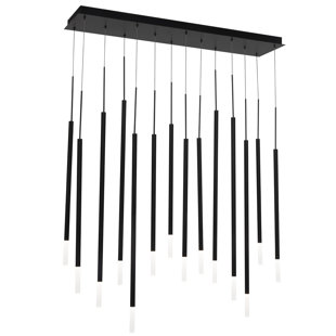 DWELED Viggo Linear 14 - Light Black LED Pendant