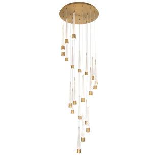 DWELED Quill Round 21 - Light LED Cluster Pendant