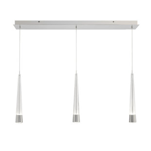 DWELED Quill Linear 3 - Light LED Pendant