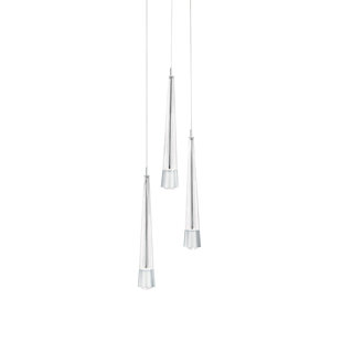 DWELED Quill Round 3 - Light LED Cluster Pendant