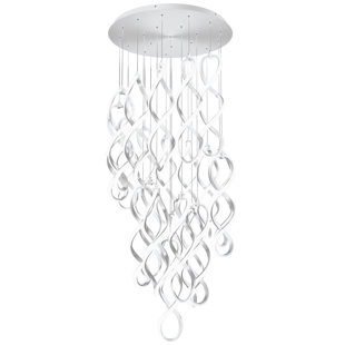 DWELED Interlace Round 21 - Light LED Cluster Pendant