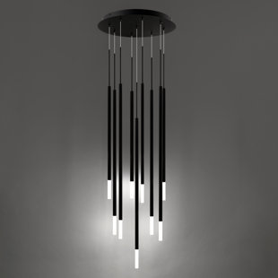 DWELED Viggo Round 9 - Light Black LED Pendant