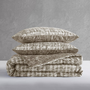 510 DESIGN Maca Textured Print Reversible Duvet Set