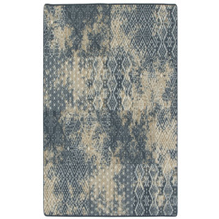 MILLIKEN Drayton Smith Tavern Denim Fade Geometric Moroccan Area Rug