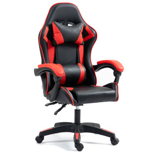 Inbox Zero Adjustable Reclining Ergonomic Swiveling PC & Racing Game Chair