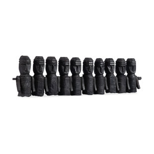 BOBO INTRIGUING OBJECTS Set Of 10 Pieces Wooden Puppets Décor