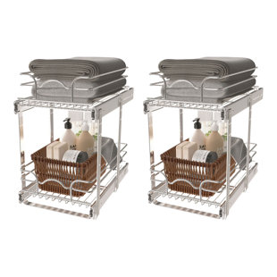 Rev-A-Shelf Cabinet Pull Out Shelf Organizer (2 Pack) (Set of 2)