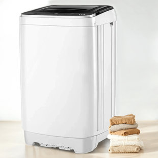 DREAMDWELL HOME 17.8Lbs/2.4Cu.Ft Portable Washer Full-Automatic With Drain Pump/10 Programs 8 Water Level Selection