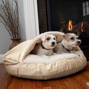 SNOOZER PET PRODUCTS Snoozer Cozy Cave Luxury Hooded Microsuede Pet Bed