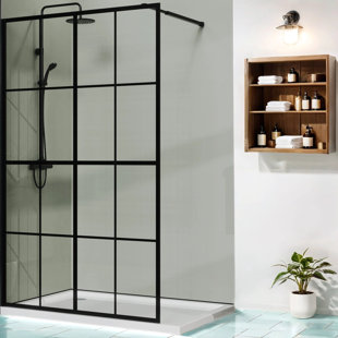 MESA HOME DEPOT 46.02" W x 72.02" H Framed Fixed Glass Panel Shower door