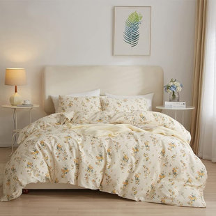 REMORB Garden Style Floral Duvet Cover Set