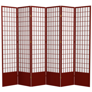 MISTANA™ Alex 84'' H Solid Wood Folding Room Divider