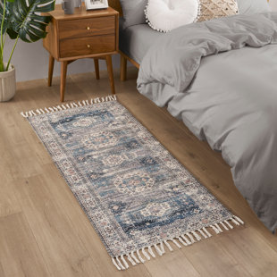 Jessica Simpson Machine Washable, Slip Resistant Accent and Runner Rugs with Fringe