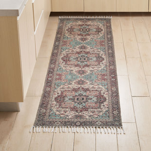 Jessica Simpson Machine Washable, Slip Resistant Accent and Runner Rugs with Fringe