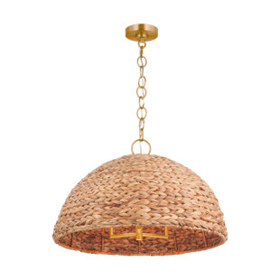 ED ELLEN DEGENERES Cay 3 - Light Burnished Brass Dome Pendant