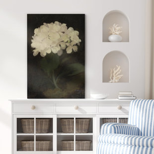 IDEA4WALL Flower Blossom " White Hydrangea Floral Bouquet Classic "