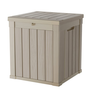 Emperic Design 22.1'' W 50 Gallons Water Resistant Resin Lockable Deck Box