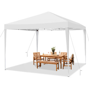 DREAMDWELL HOME 10 Ft. W x 10 Ft. D Steel Pop-Up Canopy Tent Waterproof Sun Protected Commercial Party Tent