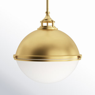 HINKLEY , Satin Brass Fletcher 3-Light Globe Pendant