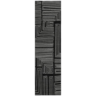 ADDISON RUGS Machine Washable Indoor/Outdoor Chantille ACN1045 Black Rug