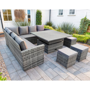 DREAMS LIVING LTD Rosen Wicker 11 - Person Garden Lounge Set