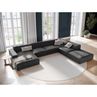 MICADONI HOME Jodie 6 - Piece Upholstered Corner Sectional