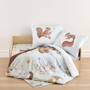 ROOKIE HUMANS Enchanted Forest Animals Toddler Comforter / Duvet