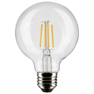 SATCO LIGHTING 4.5 Watt Vintage Edison Dimmable G25 Medium (E26) LED Bulb - 350 Lumens, And 90CRI