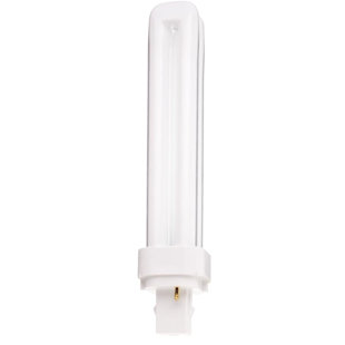 SATCO LIGHTING Pack Of (2) 26 Watt T4 Shaped G24d-3 Base Compact Fluorescent Bulbs