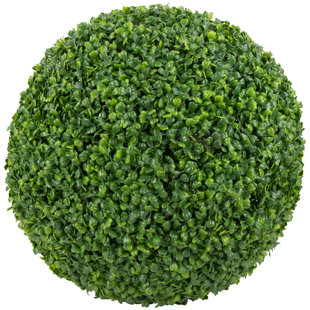 NORTHLIGHT SEASONAL Two Tone Green Artificial Boxwood Topiary Garden Sphere