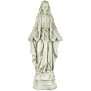 NORTHLIGHT SEASONAL 28.25" Religious Standing Virgin Mary Outdoor Garden Statue