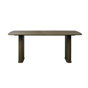 HAAKEN FURNITURE Dining Table 75x39 Smoked Oak