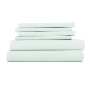 IENJOY HOME Double Brushed Microfiber Solid 6 Piece Sheet Set