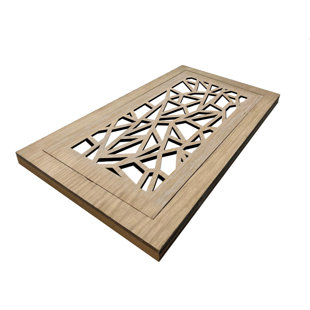 STELLAR Hardwood Floor Flush Magnetic Register - Triangles Design