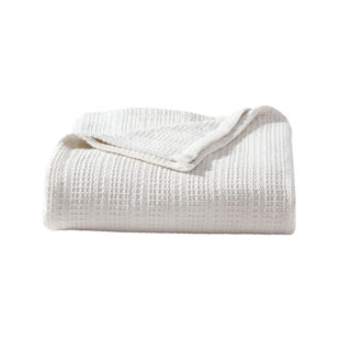 TOMMY BAHAMA HOME Tommy Bahama Sandline Organic Cotton White Blanket