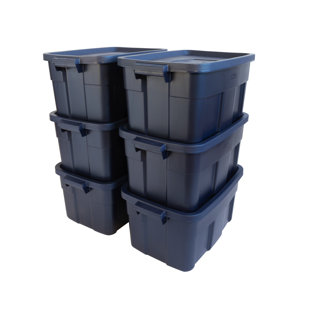 Rubbermaid Roughneck Storage Totes with Lids (Set of 6)