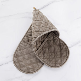 NO. 918 MILLENNIAL Portina Stonewashed Quilted Double Oven Mitt