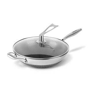 Aroma Housewares Non-Stick Stainless Steel Wok