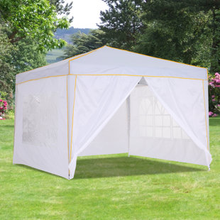 DREAMDWELL HOME 10 Ft. W x 10 Ft. D Pop Up Canopy Tent with 4 Removable Sidewalls, UPF 50+ for Wedding/Party/Exhibit