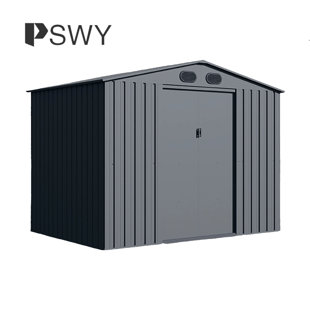 PSWY 9 ft. W x 7 ft. D Metal Storage Shed