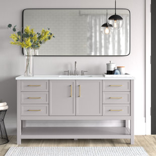 MERCURY ROW® Vicini 60" Single Bathroom Vanity Set